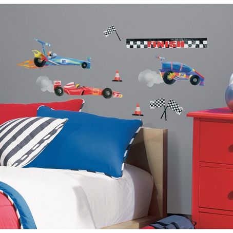 Samolepky Závodní auta - Formule - Dětské dekorace Lunami