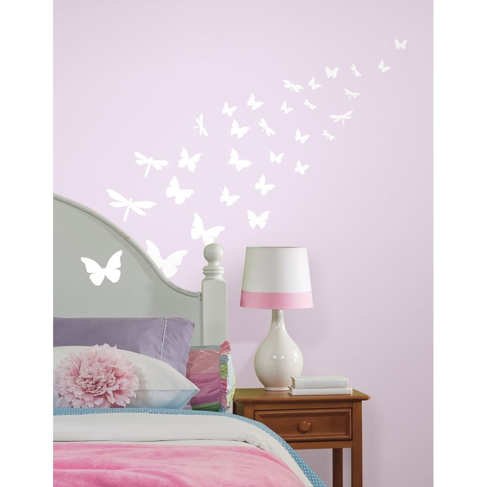Svítící dekorace - samolepky Motýli - Dětské dekorace Lunami
