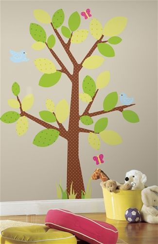 Samolepící dekorace na zeď - samolepky Strom - Dětské dekorace Lunami