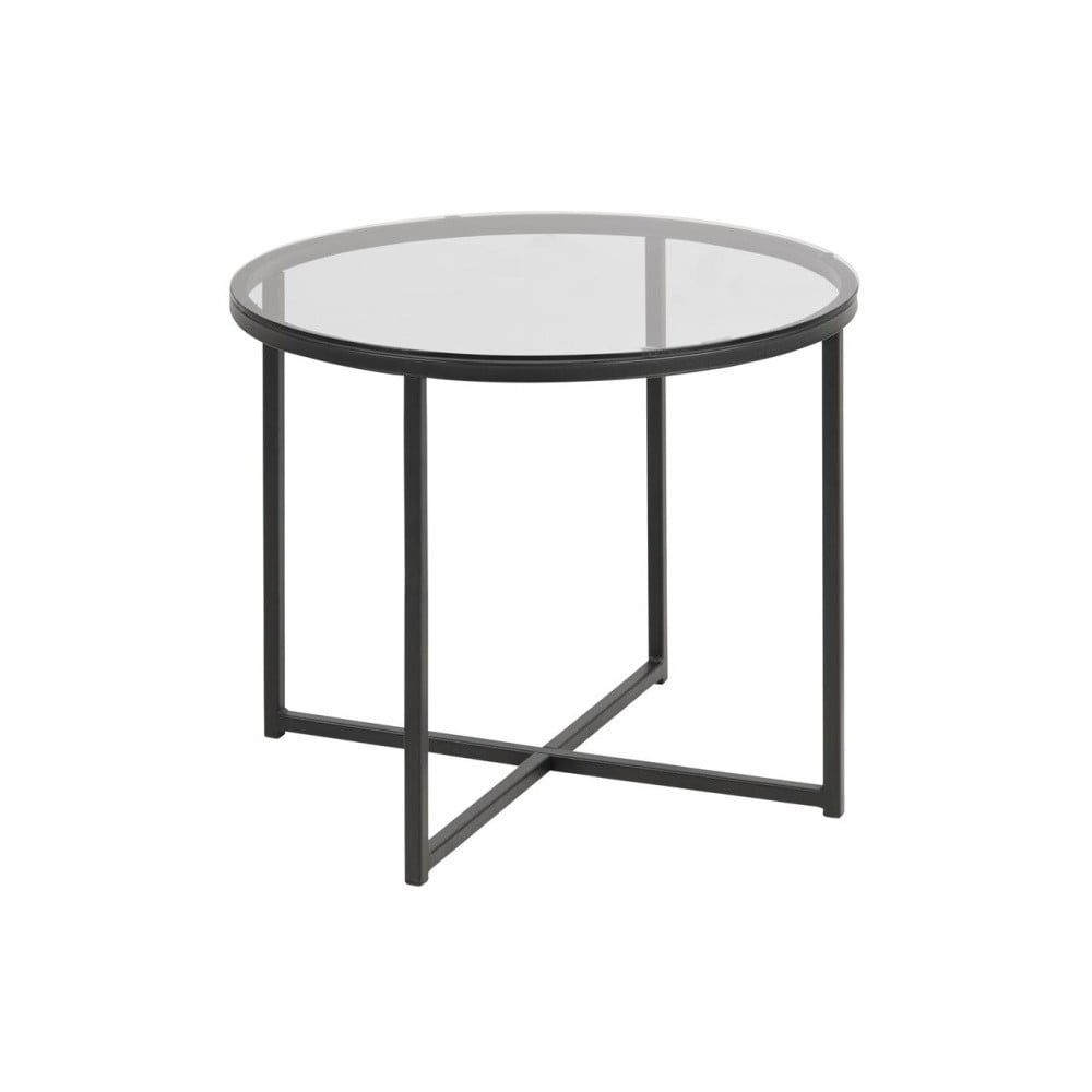Scandi Kouřově šedý skleněný konferenční stolek Claire 55 cm - Bonami.cz