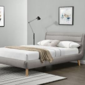 Halmar postel ELANDA barevné provedení světle šedá, rozměry 140 cm