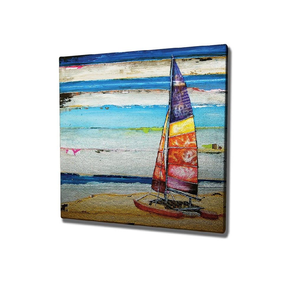 Nástěnný obraz na plátně Boat, 45 x 45 cm - Bonami.cz
