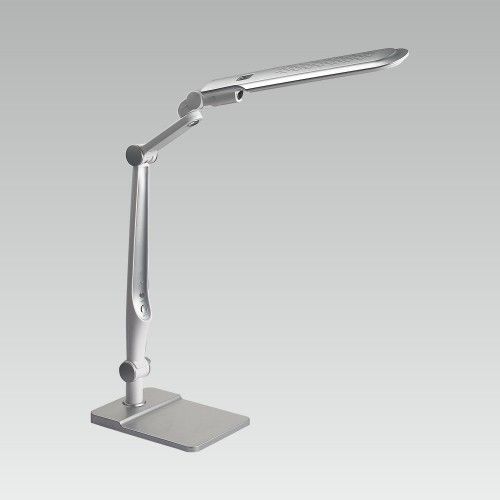 Prezent 31208 LED pracovní lampička na stůl Mentor 9W | 470lm | 3000-6500K - stříbrná - Dekolamp s.r.o.