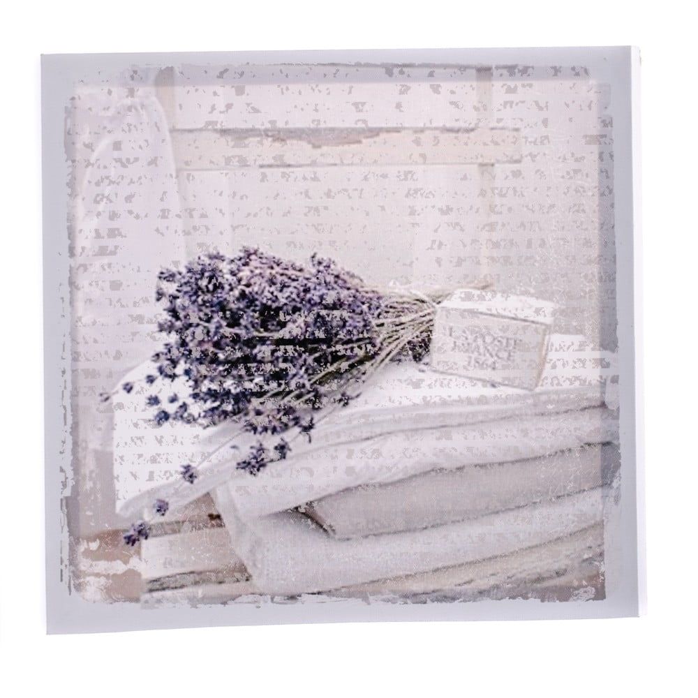 Obraz na plátně s levandulí Dakls Flowers, 28 x 28 cm - Bonami.cz