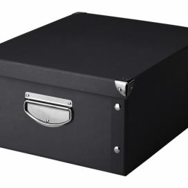 Box pro skladování, 40x33x17 cm, barva černá, ZELLER