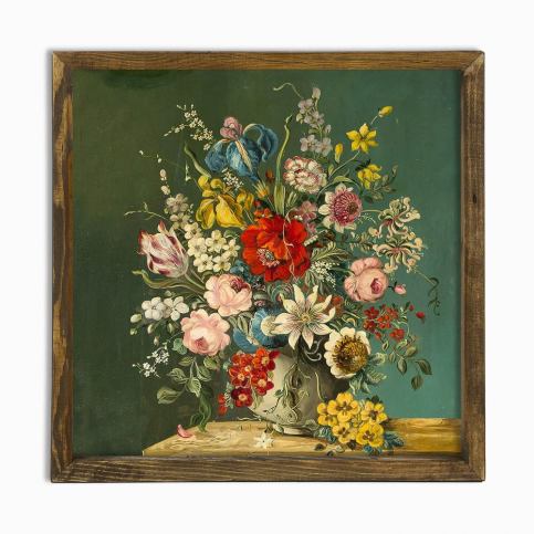 Nástěnný obraz Vintage Flowers, 50 x 50 cm Bonami.cz