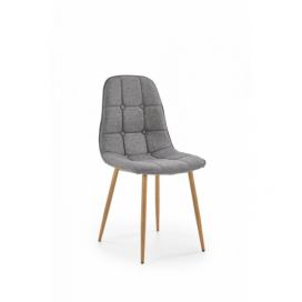 HALMAR Designová židle Brenna světle šedá