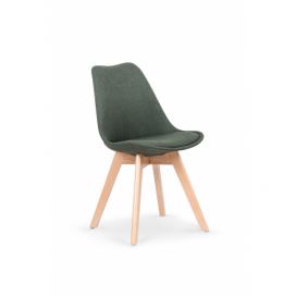 K303 Židle tmavý Zelený / buk