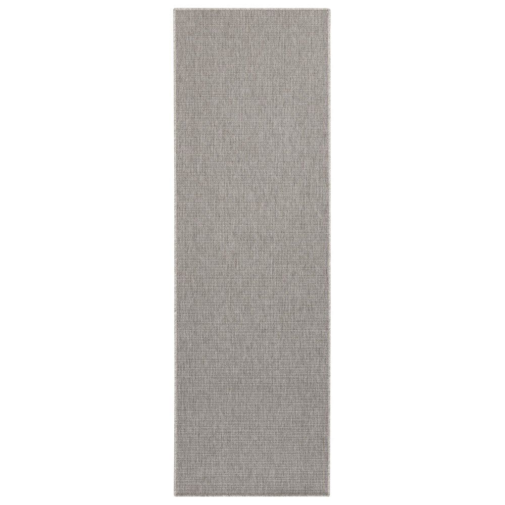 BT Carpet - Hanse Home koberce Běhoun Nature 103533 Silver Grey – na ven i na doma - 80x250 cm - Bonami.cz