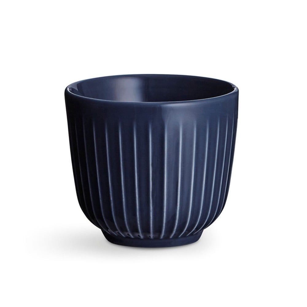 Tmavě modrý porcelánový hrnek Kähler Design Hammershoi, 200 ml - Bonami.cz