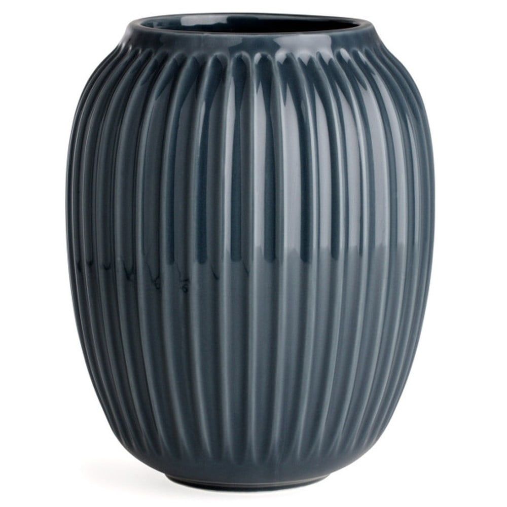 Antracitová kameninová váza Kähler Design Hammershoi, ⌀ 16,5 cm - Bonami.cz