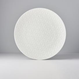 Bílý keramický talíř MIJ Star, ø 29 cm