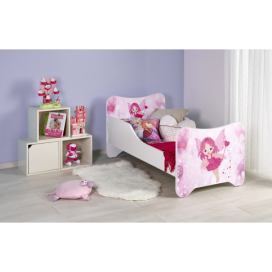Dětská postel Happy Fairy Bílý / Růžová