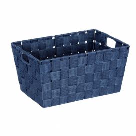Koupelový košík ADRIA SQUARE, tmavě modrý, Wenko