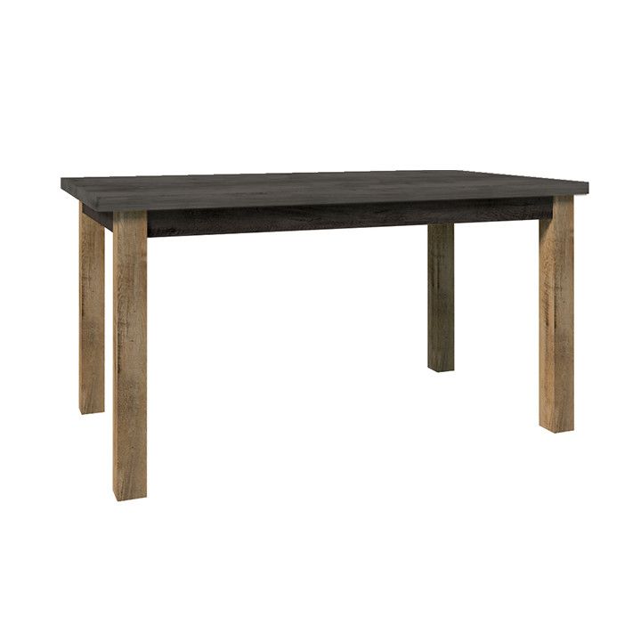 Tempo Kondela Jídelní stůl rozkládací MONTANA STW - dub lefkas tmavý/smooth šedý - ATAN Nábytek