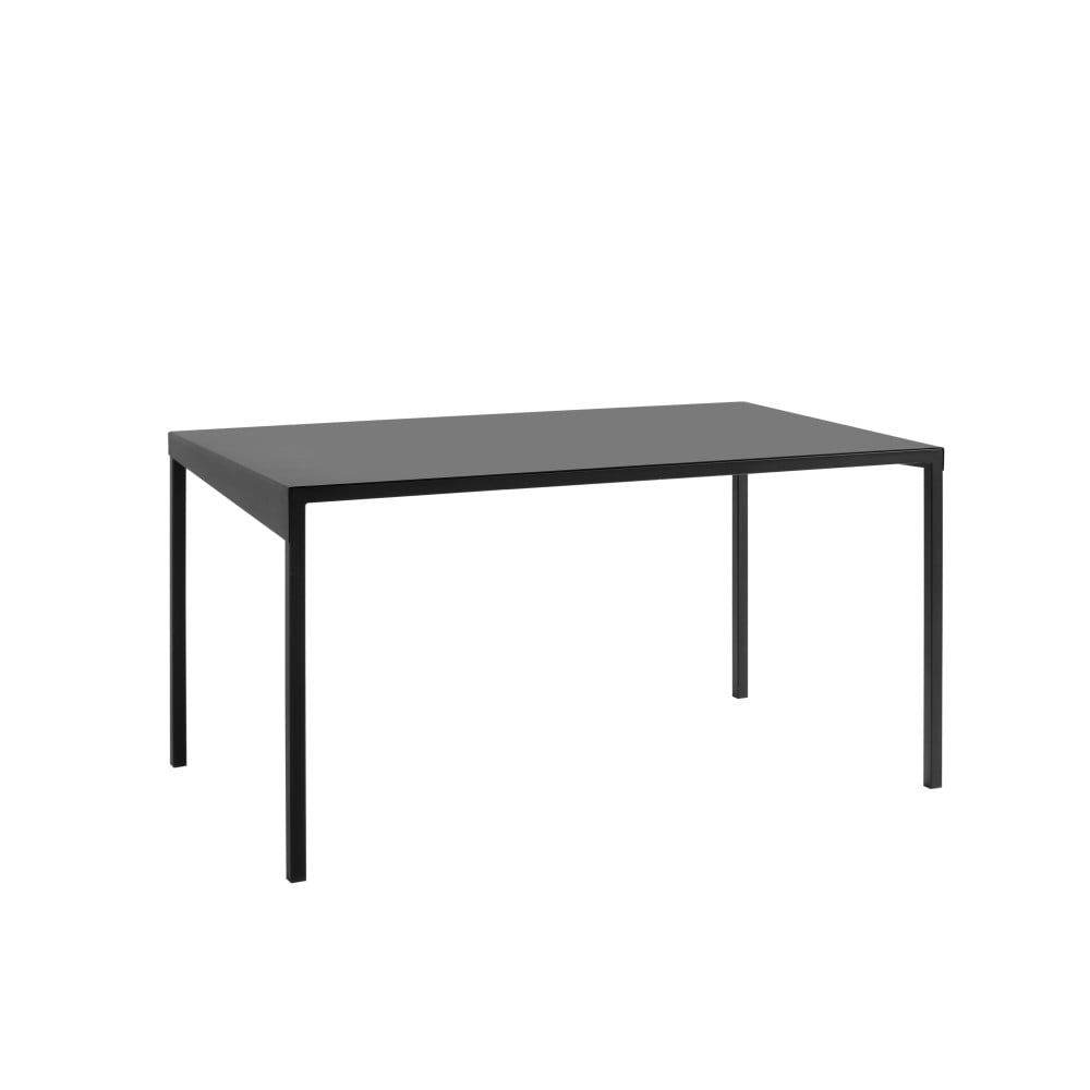 Černý kovový jídelní stůl CustomForm Obroos, 140 x 80 cm - Bonami.cz