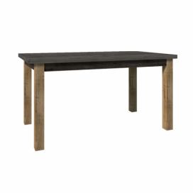 Tempo Kondela Jídelní stůl rozkládací MONTANA STW - dub lefkas tmavý/smooth šedý