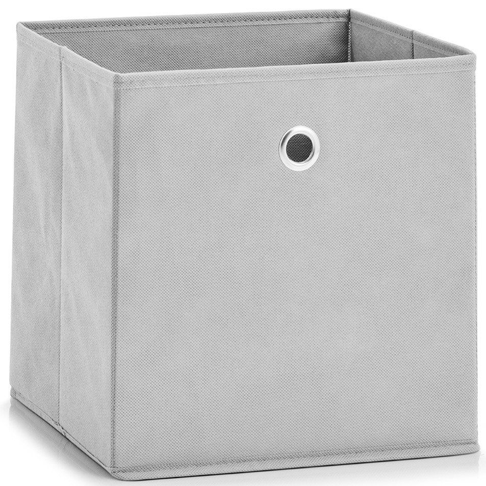 Zeller Textilní úložný box, šedý, 28 x 28 cm - EMAKO.CZ s.r.o.