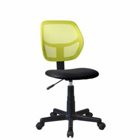 Tempo Kondela Otočná židle MESH - zelená / černá