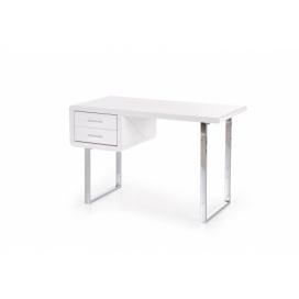 moderní psací stůl B30 Bílý / Chromovaný