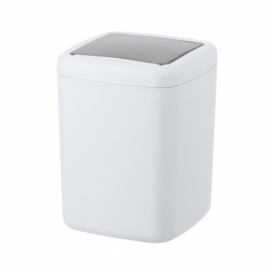 Wenko Koupelnový koš na odpadky, BARCELONA, bílá barva, 3 l