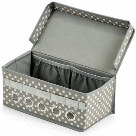 Zeller Úložný box pro dárkové příslušenství v šedé barvě, 29x12 cm