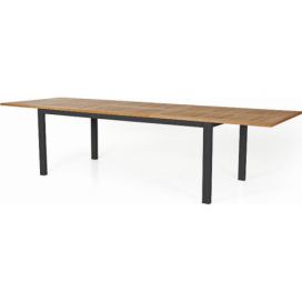 Brafab Záhradný stôl 224-304cm LYON - Čierna Mdum