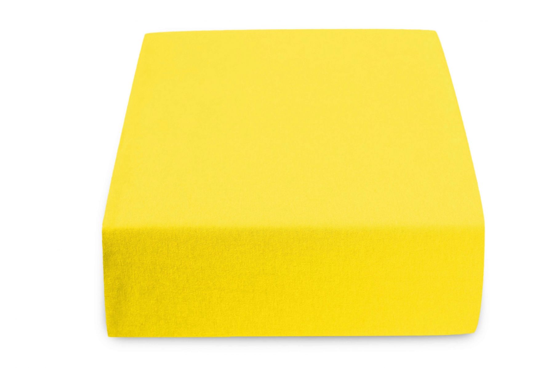 Jersey prostěradlo do dětské postýlky žluté 60 x 120 cm - Výprodej Povlečení