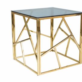 Konferenční stolek Escada B 55x55 zlatý