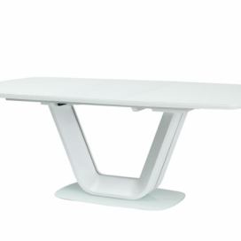 Stůl rozkládací Armani 160(220)X90 Bílý mat