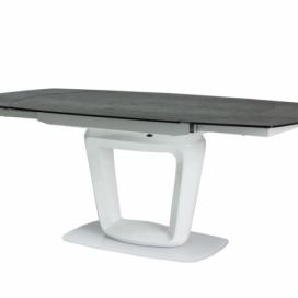 Stůl rozkládací Claudio 140(200)X100 ceramic Bílý lak