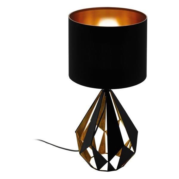 Eglo Vintage 43077 CARLTON 5 Stolní lampa E27 1X60W černá, měď / černá, měď - XXXLutz