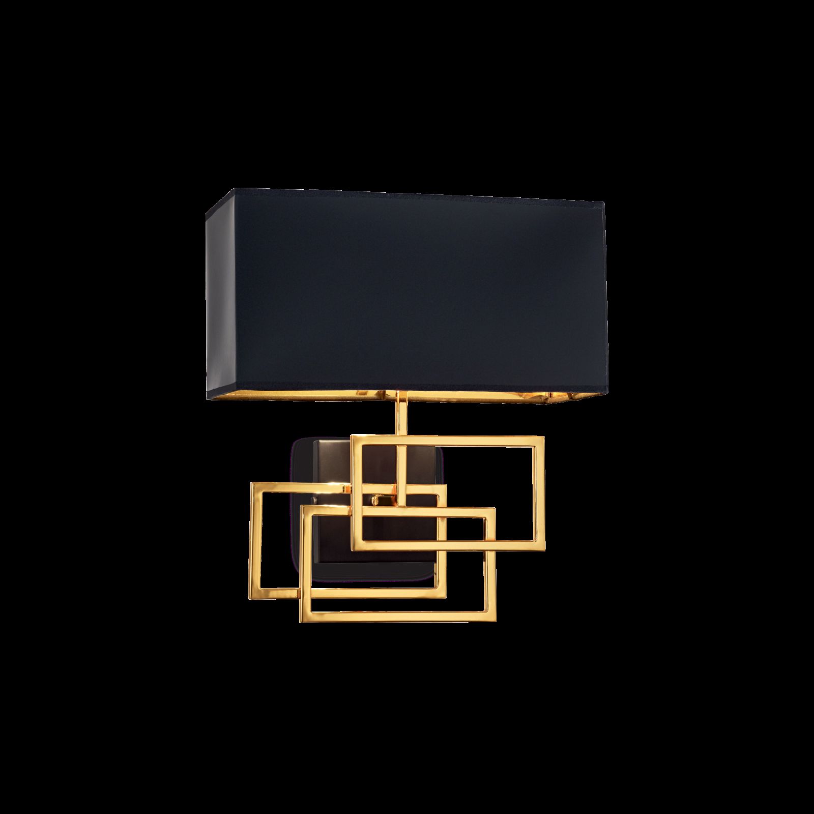 Ideal Lux 201092 nástěnné svítidlo Luxury 1x60W|E27 - černá, zlatá - Dekolamp s.r.o.