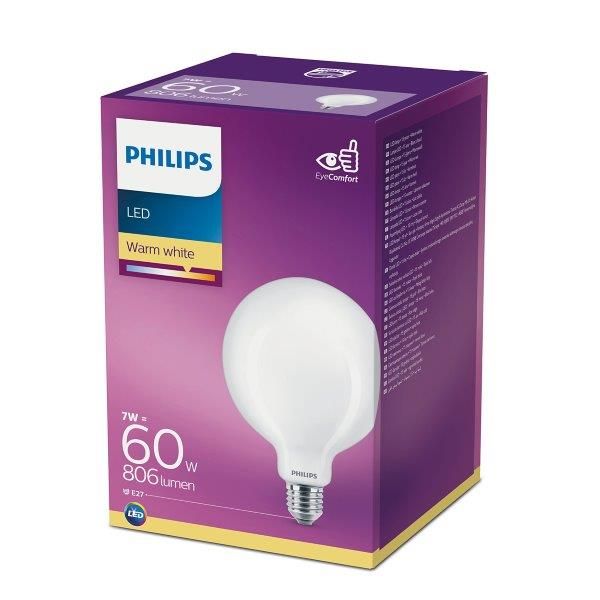 Philips 8718699648176 LED žárovka Classic 1x10,5W | E27 | 806lm| 2700K - EYECOMFORT - Dekolamp s.r.o.