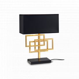 Ideal Lux 201115 stolní svítidlo Luxury 1x60W|E27 - černá, zlatá
