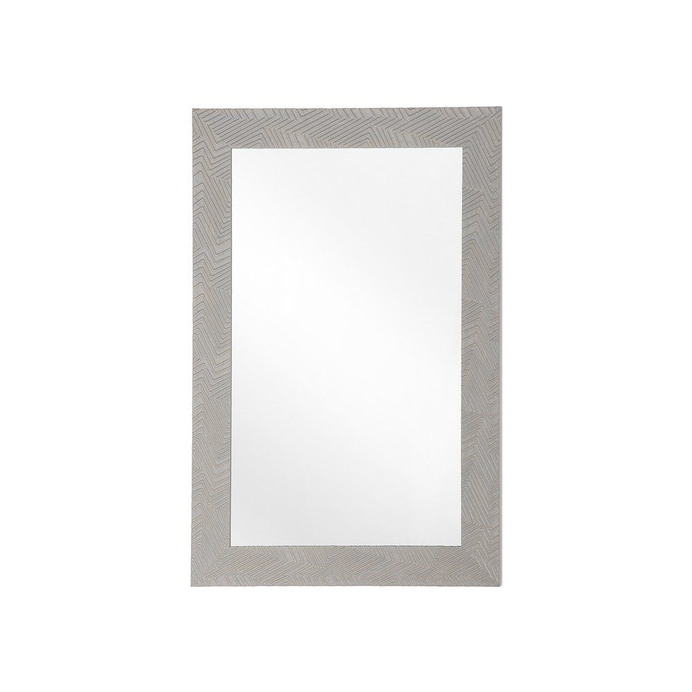 Nástěnné zrcadlo 60 x 91 cm šedé NEVEZ - Beliani.cz