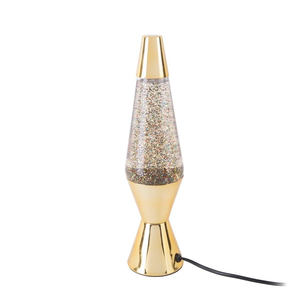 Stolní lampa ve zlaté barvě s glitry Leitmotiv Glitter, výška 37 cm - Bonami.cz