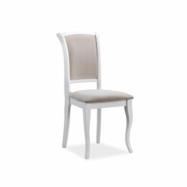 Židle MNSC bílý/béžový ČAL.132