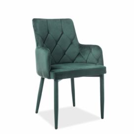 Židle RICARDO VELVET Zelený BLUVEL78