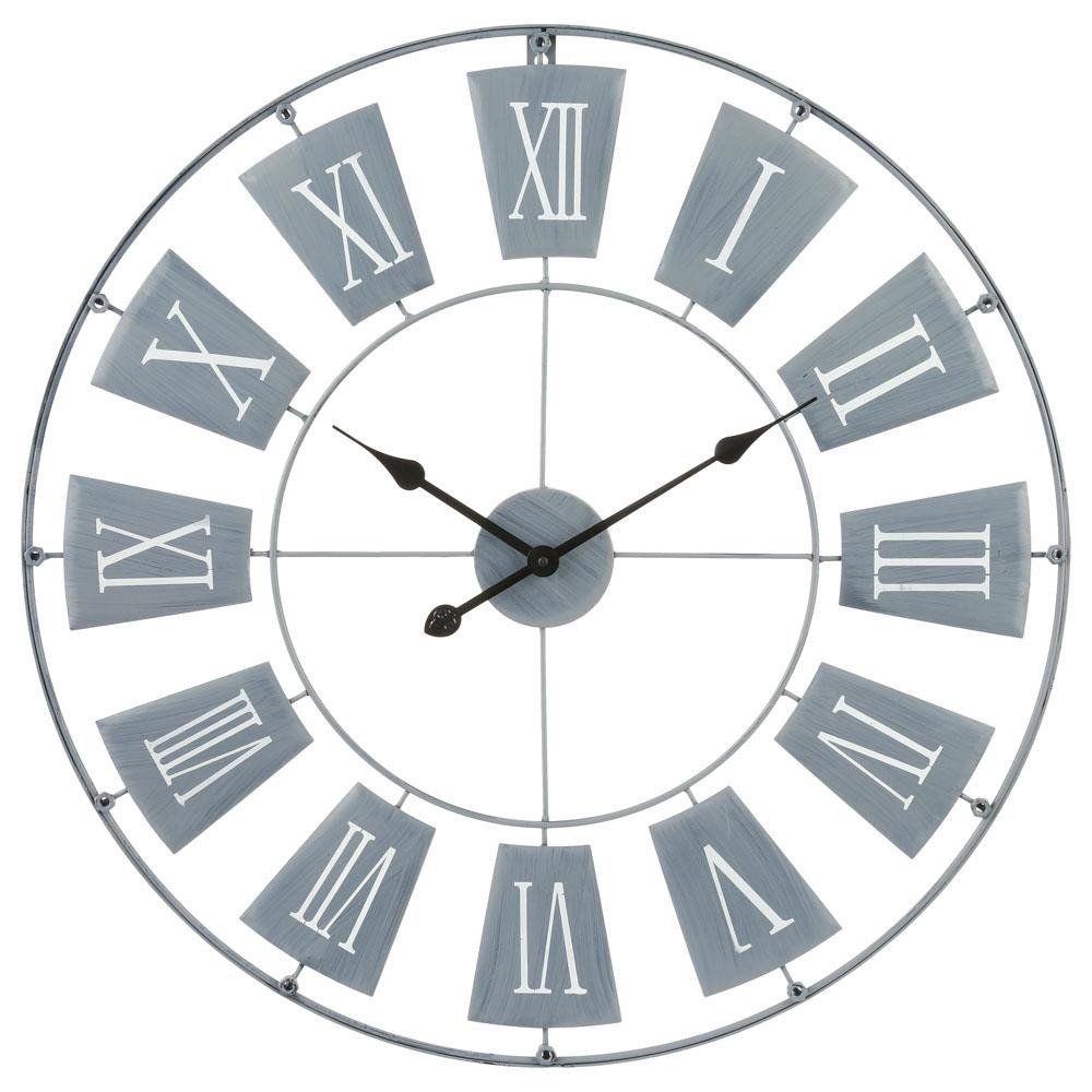 Atmosphera Nástěnné hodiny v šedé barvě, kovové, 76 cm - EMAKO.CZ s.r.o.