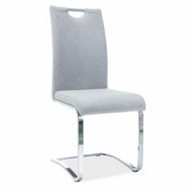 Židle H790 Chromovaný/šedý ČAL.97