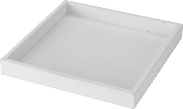 Home Styling Collection Bílý podnos k servírování, dřevěný, 30 x 30 cm - EMAKO.CZ s.r.o.