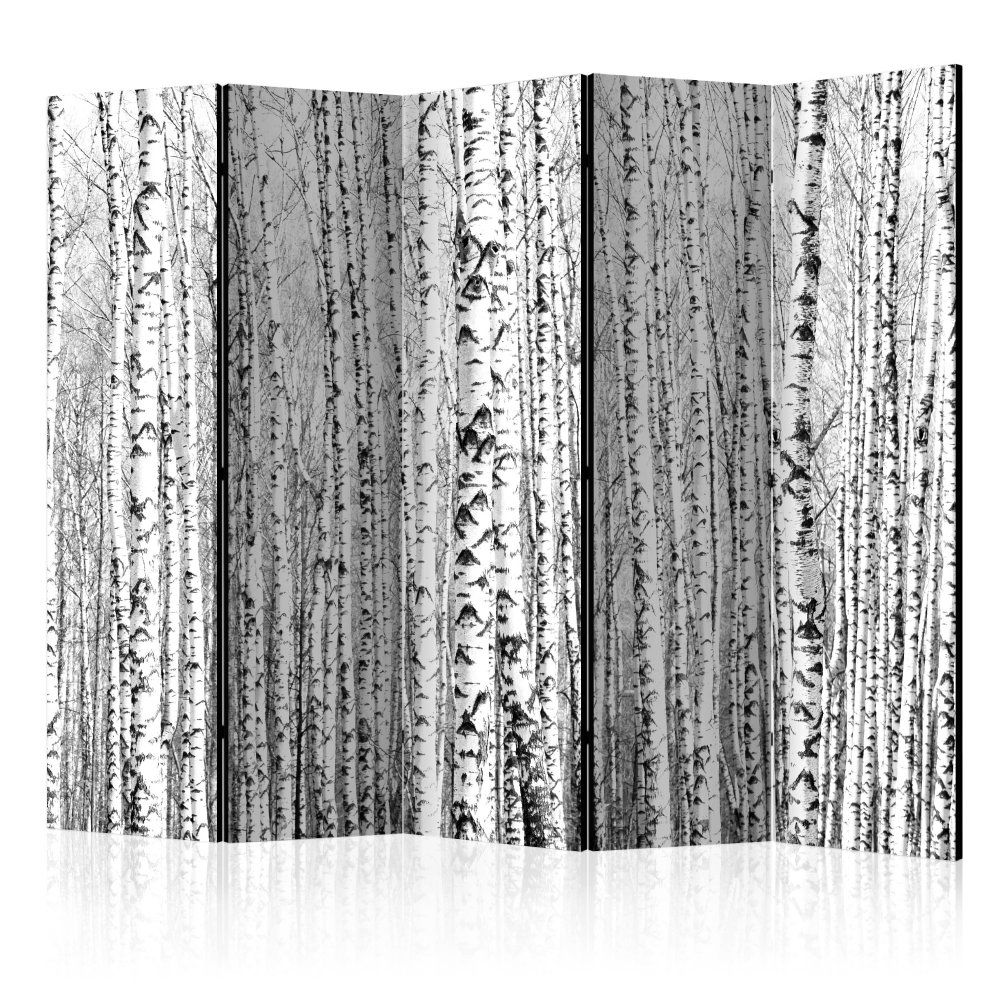 Paraván Birch forest Dekorhome 225x172 cm (5-dílný) - DEKORHOME.CZ