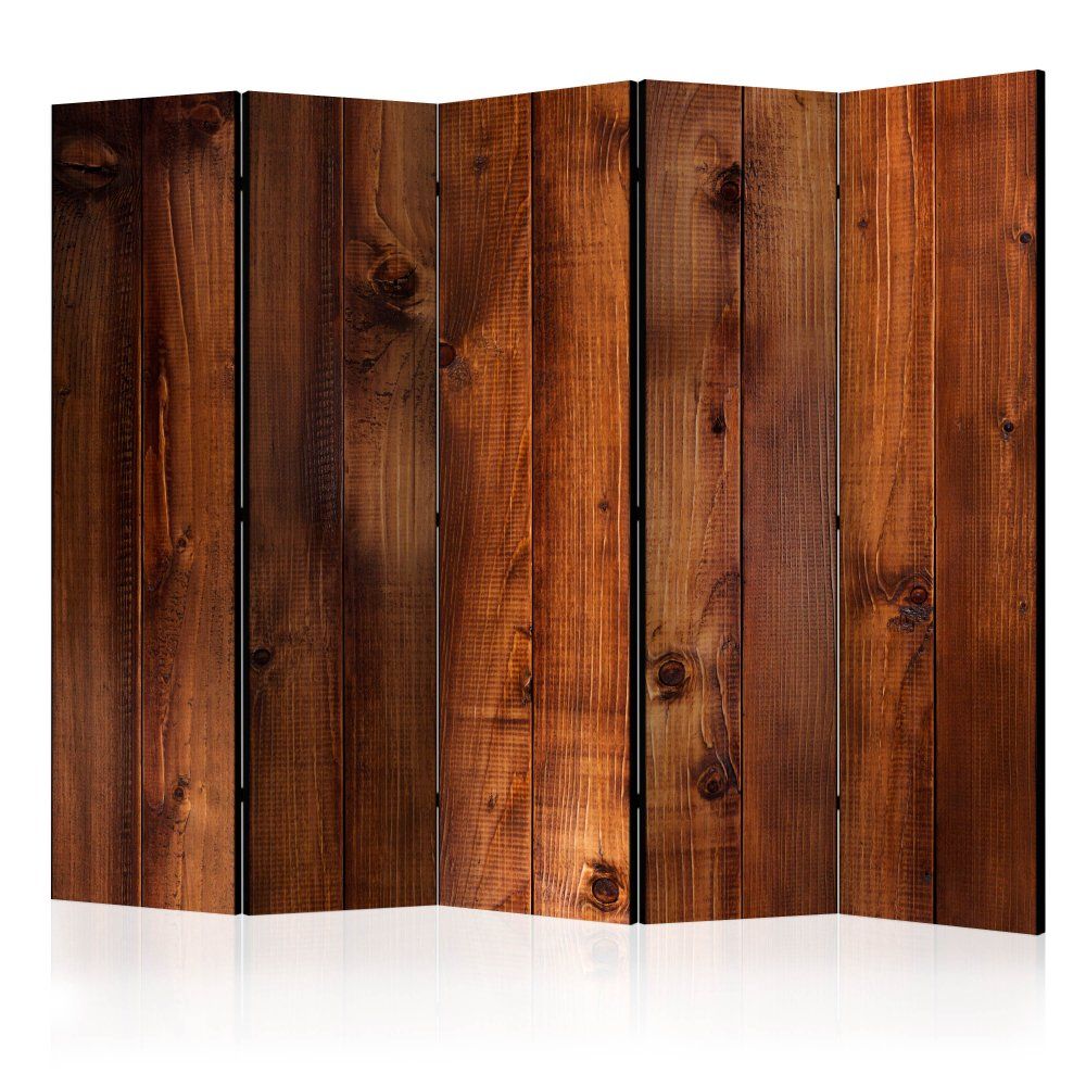 Paraván Pine Board Dekorhome 225x172 cm (5-dílný) - DEKORHOME.CZ