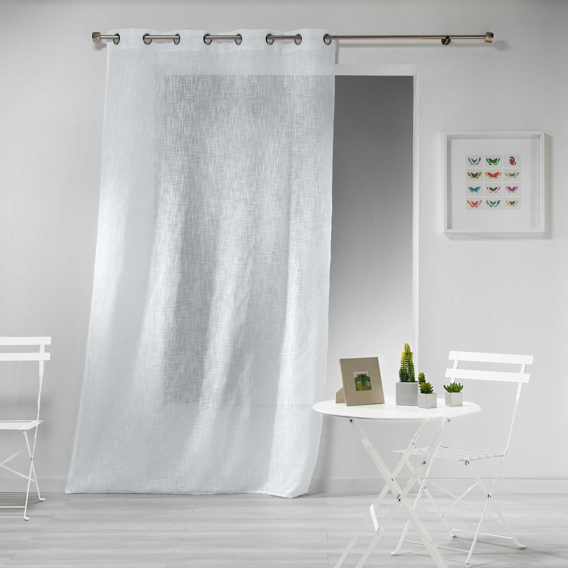Douceur d\'intérieur Obývací pokoj Curl s plátěným efektem 140 x 240 cm, HALTONA, bílá - EMAKO.CZ s.r.o.