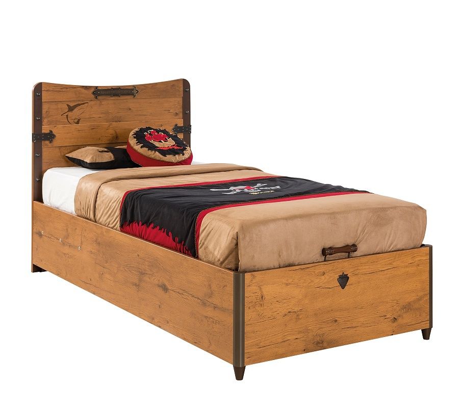Dětská postel Jack 90x190cm s úložným prostorem - dub lancelot - Nábytek Harmonia s.r.o.