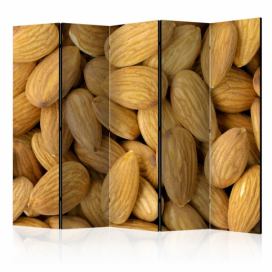 Paraván Tasty almonds Dekorhome 225x172 cm (5-dílný)