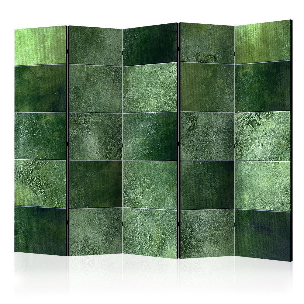 Paraván Green Puzzle Dekorhome 225x172 cm (5-dílný) - DEKORHOME.CZ
