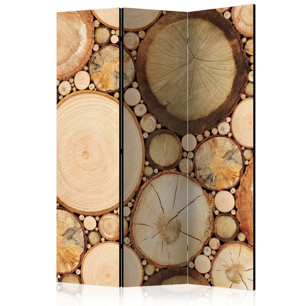 Paraván Wood grains Dekorhome 135x172 cm (3-dílný) - DEKORHOME.CZ
