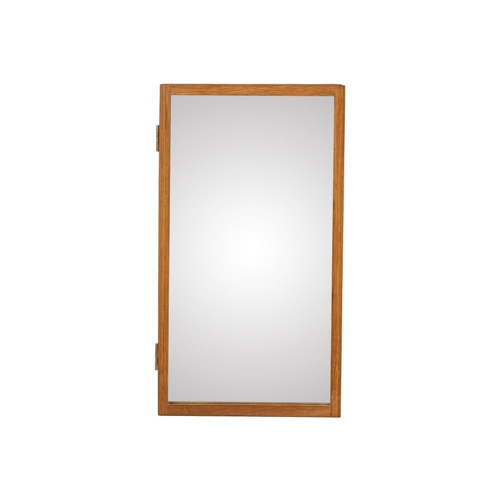 Zlaté kovové závěsné zrcadlo Kave Home Tiare 31 x 101 cm - Bonami.cz